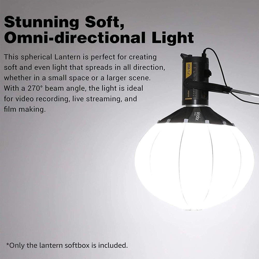 US Godox CS-85D Lantern Softbox Soft Lighting Modifier for Godox Amaran Smallrig