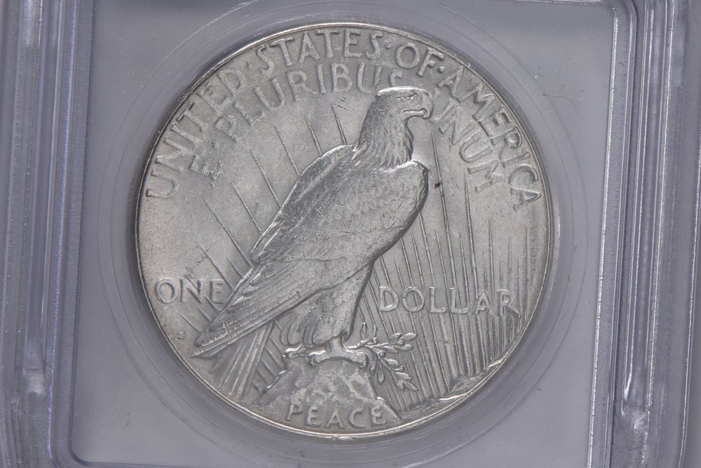 1923-S Peace Silver Dollar BU ICG