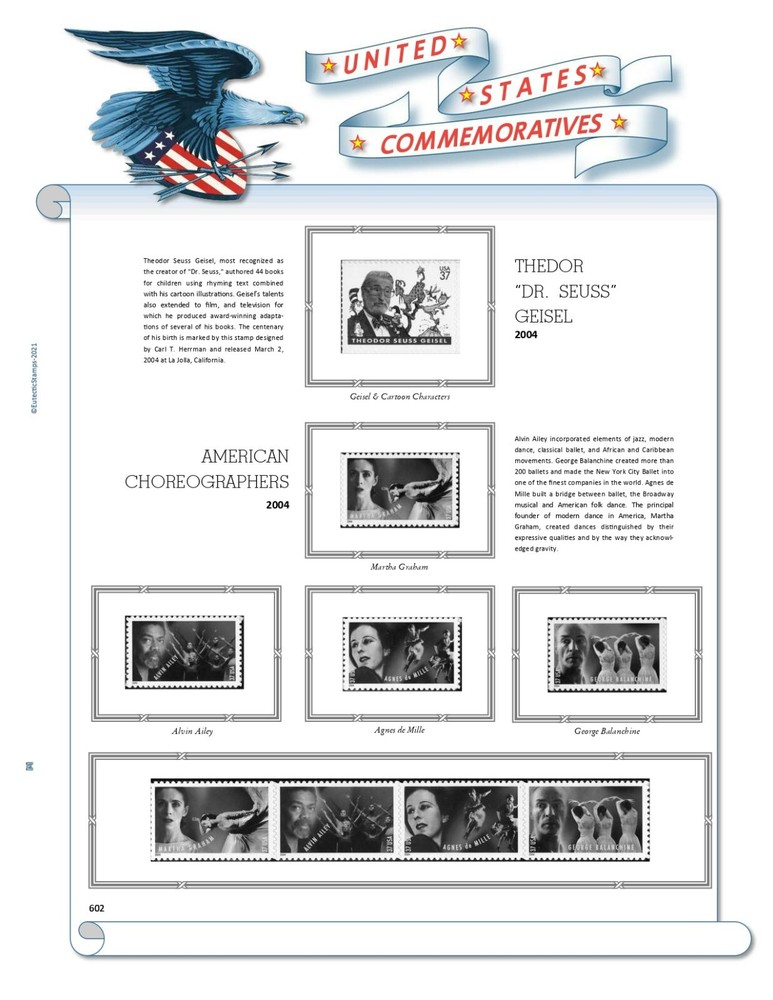 2004 U.S. Commemorative Singles COMPLETE Supplement (White Ace Alternative)