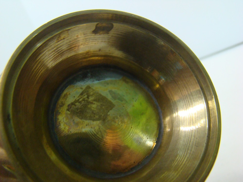 Vintage Solid Brass Basket Dish with Movable Handle trinkets candy
