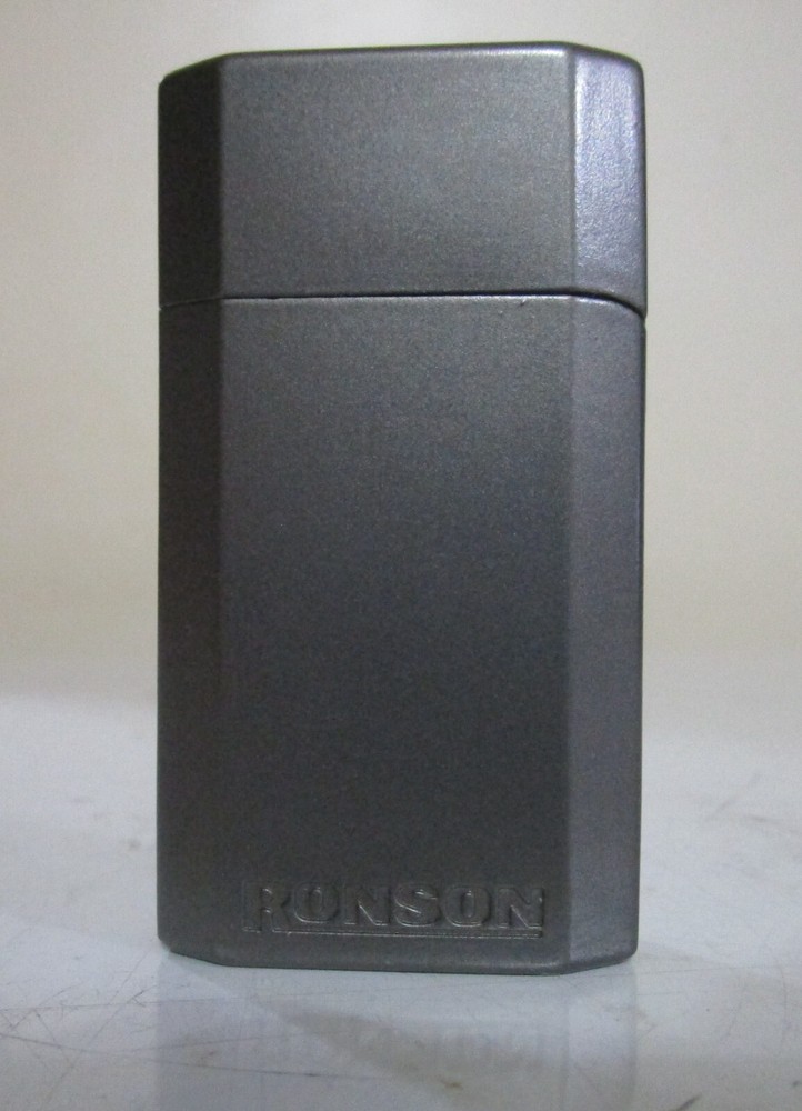 Ronson Jet Lite Refillable Butane Torch Lighter Silver-toned