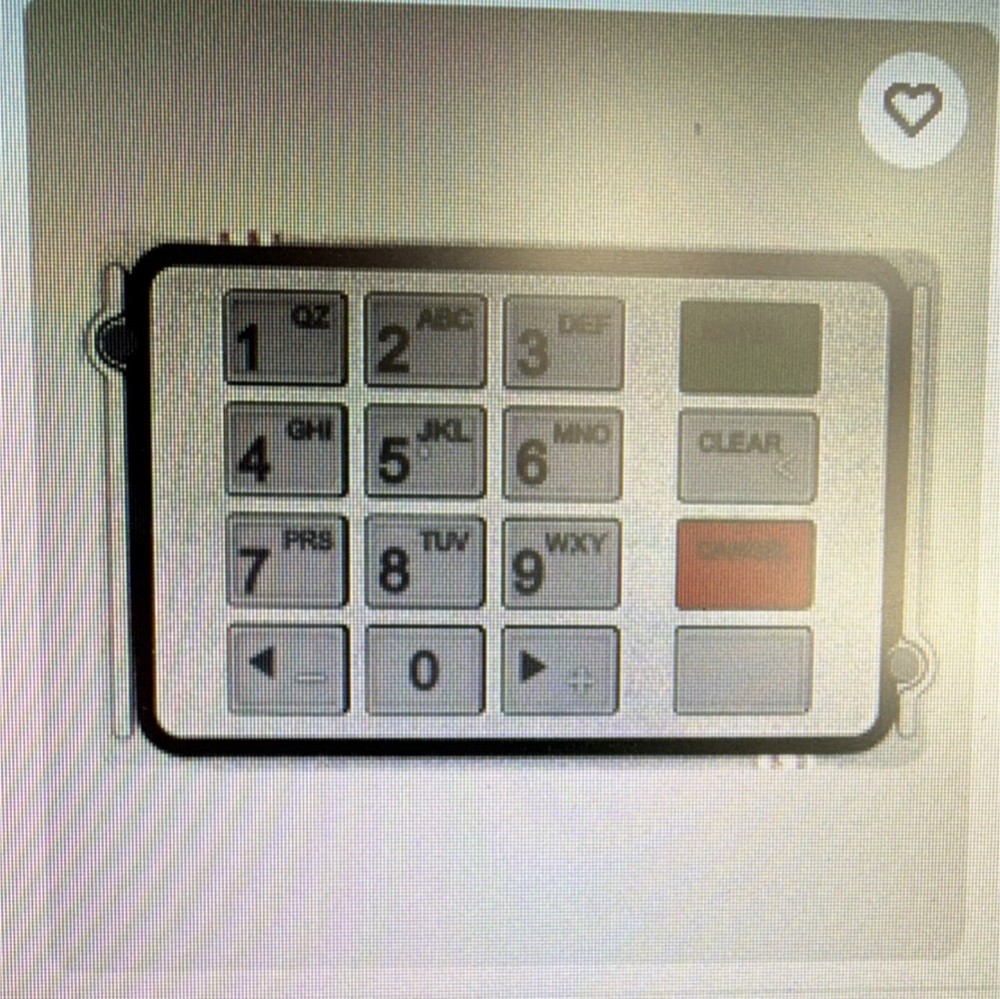 ATM Machine Keypad Numeric Function Panel Replacement Part for Automated Teller