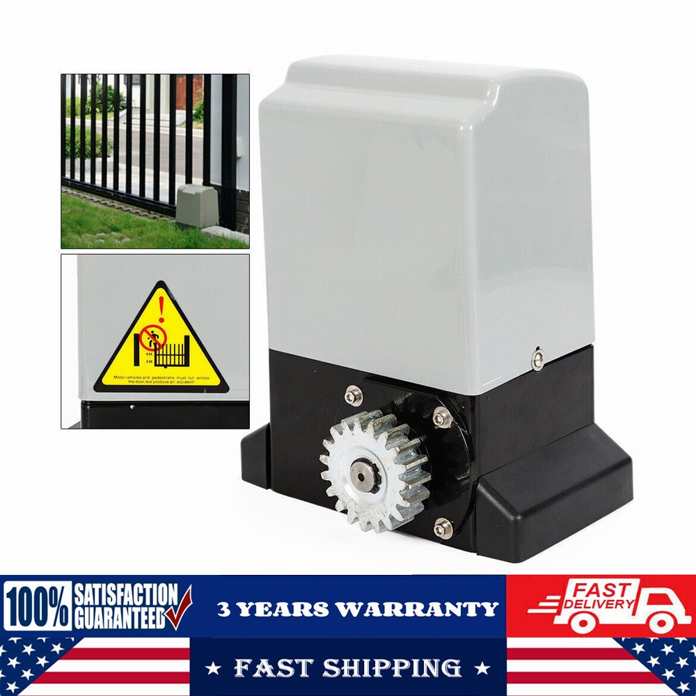 1400LBS Electric Automatic Sliding Gate Opener Door Operator+Remote Control 370W