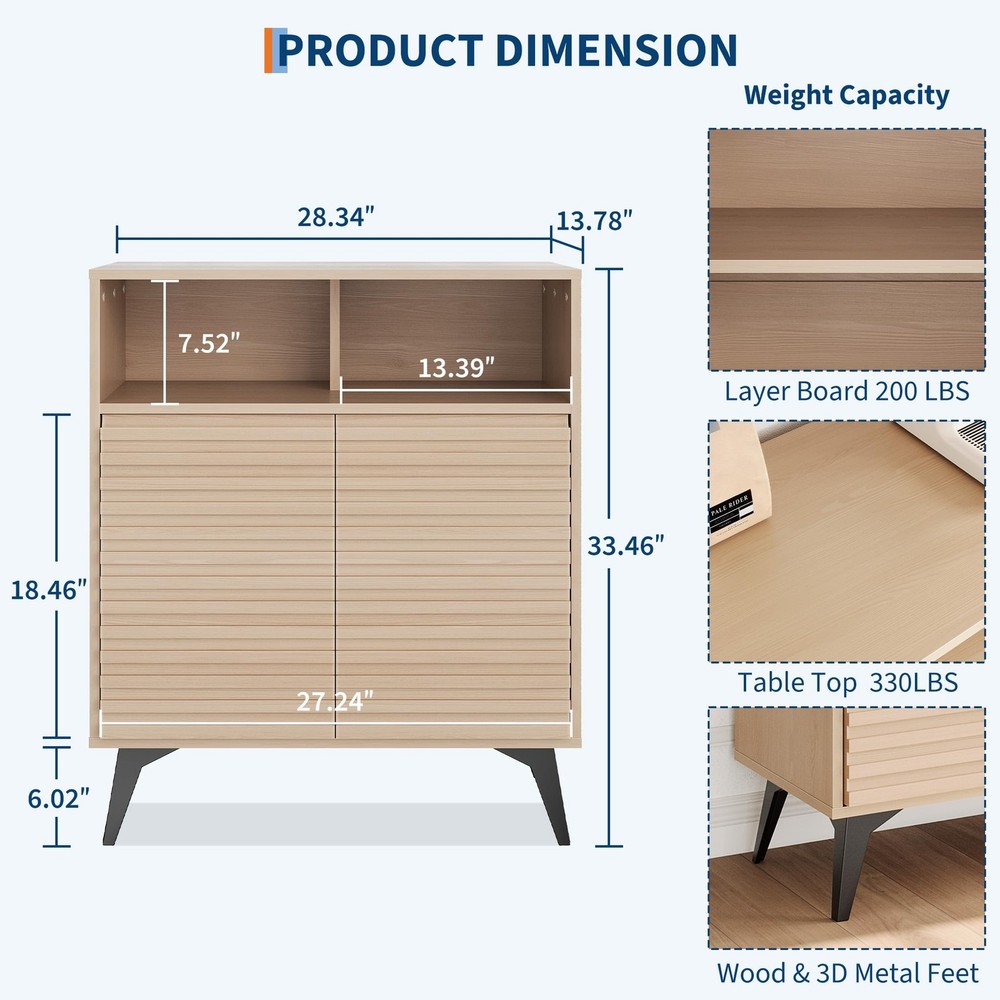 Buffets Sideboards Cabinet Storage Cabinet for Kitchen Dining Room Entryway