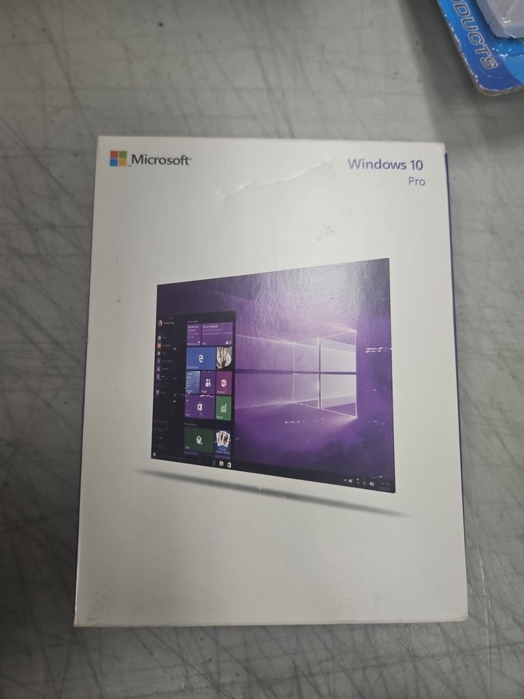 Microsoft Windows 10 Pro Full Version Retail Box Opened Key Unverified