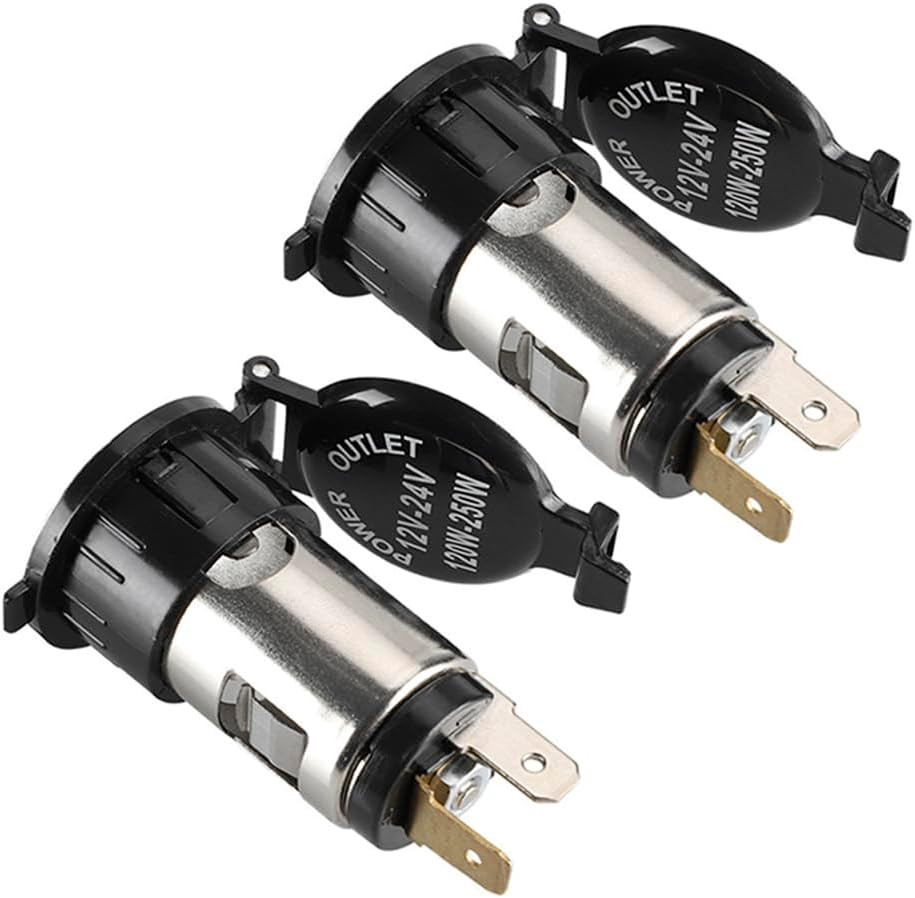 2Pack Car Cigarette Lighter Socket, Juerly Cigarette Lighter Splitter Power Outl