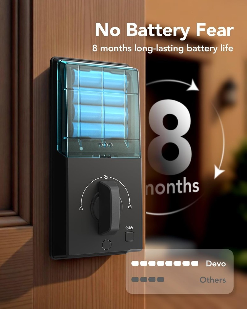 Devo G4 Smart Lock Keyless Entry Bluetooth APP Keypad IC Card Deadbolt