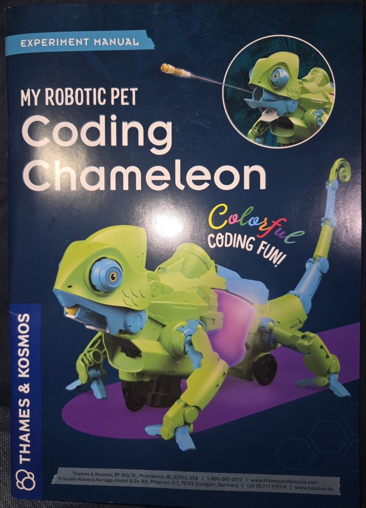 Thames & Kosmos Color-Sensing Robotic Pet Chameleon Robot Coding STEM Kit