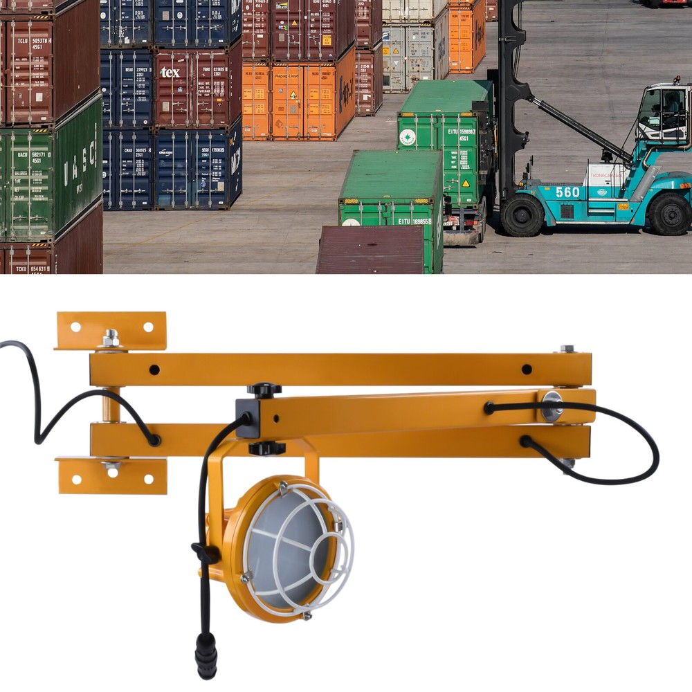 50W LED Loading Dock Light 40" Double Swing Arm Dock Light 6000 Lumen IP65 US
