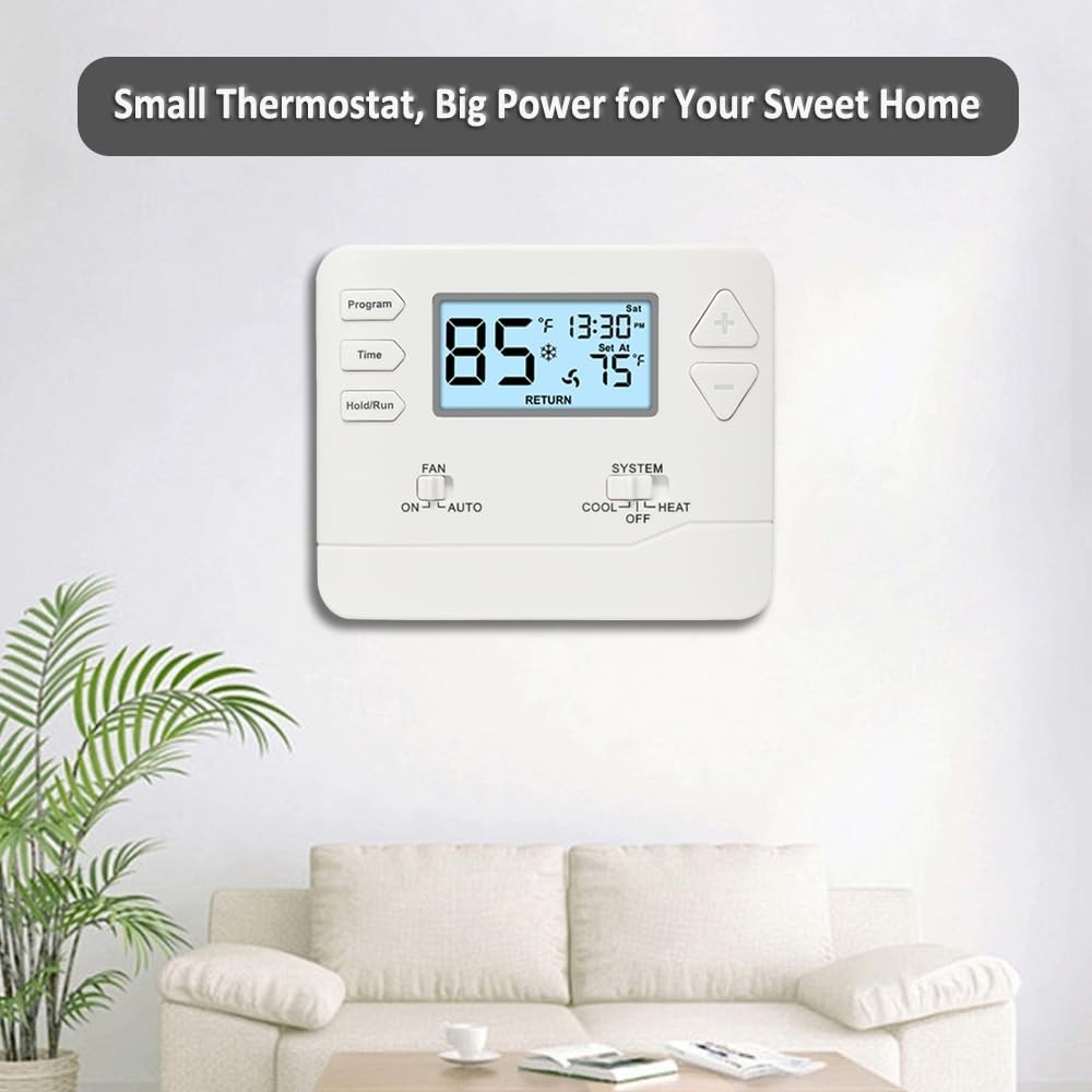 Programmable Thermostat for Home, 5-1-1 Day Programmable Digital Energy-Savin...