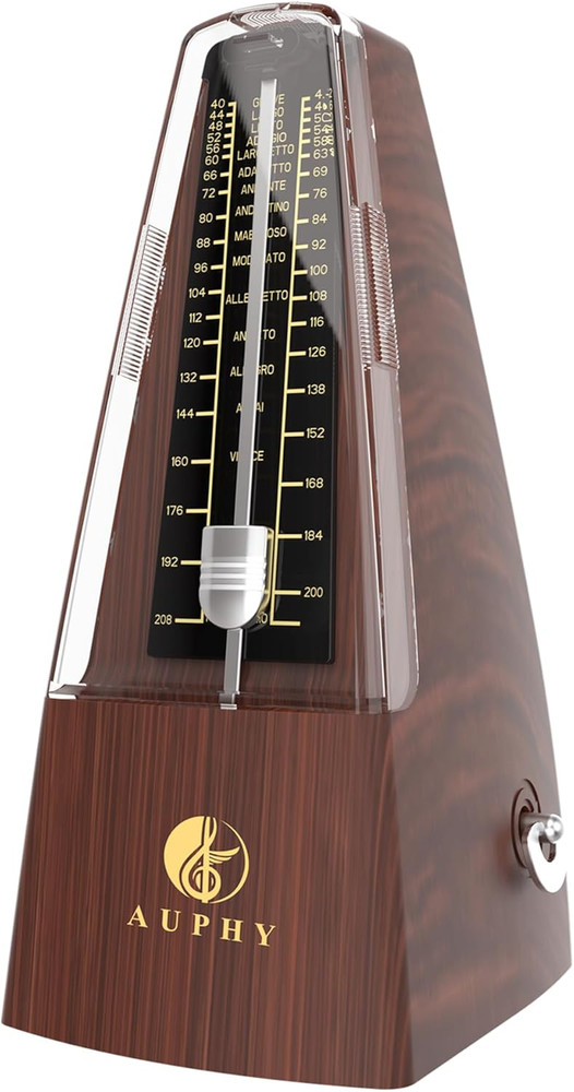 Mechanical Metronome with Accent Bell, Classic Shape, Accurate Beat, Multiple Be