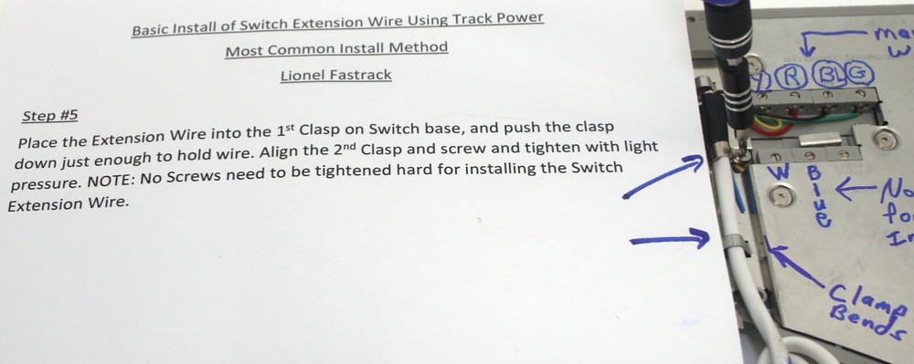 Lionel Fastrack Switch Remote Wire Extender, (40 Feet), Wire + Quick Connectors