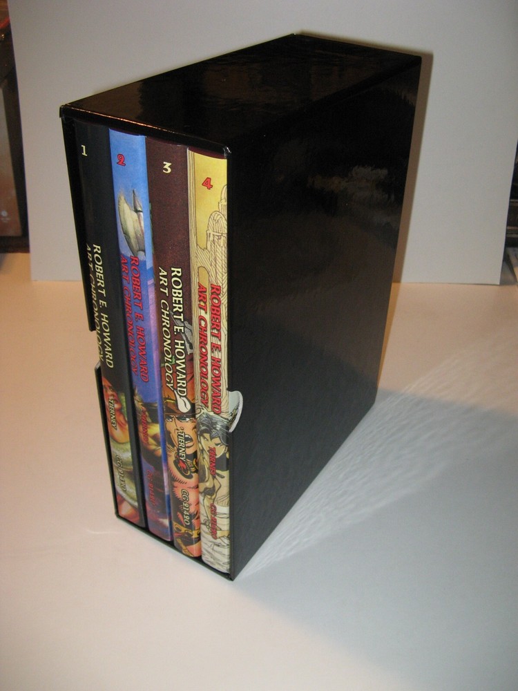 Robert E.Howard Art Chronology leather-bound ltd.ed. 4 vols. Conan Chenault&Gray