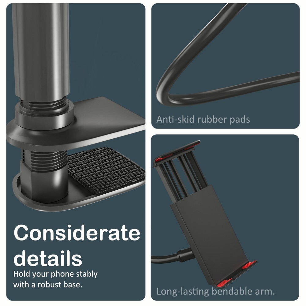 Multi-Device Floor Phone Stand – Compatible With iPad, iPhone & Samsung Tablets