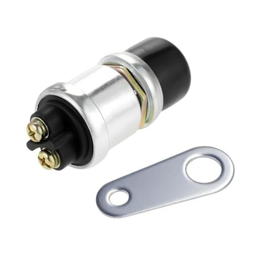 Push Button Starter Switch, 12V 50A Waterproof Push Button Momentary Start 1 PC