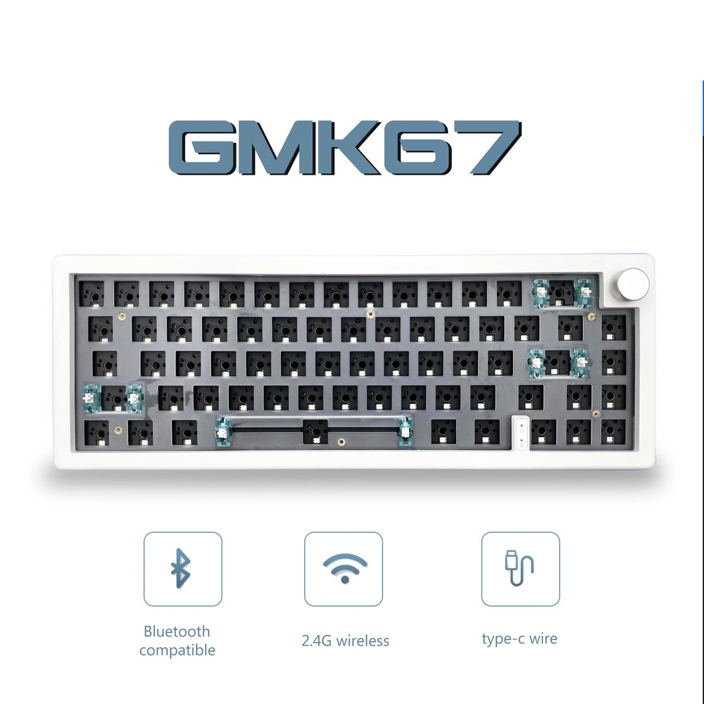 GMK67 65% Gasket Bluetooth 2.4G Wireless Hot-Swappable Customized Mechanical Key