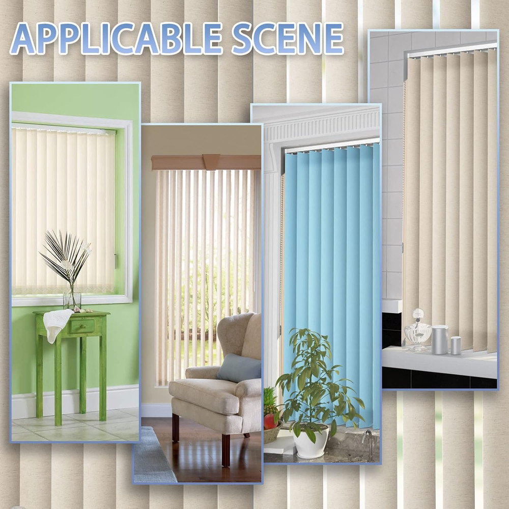 12 Pcs Vertical Blind Vane Savers, White Blind Clip, Window Blind