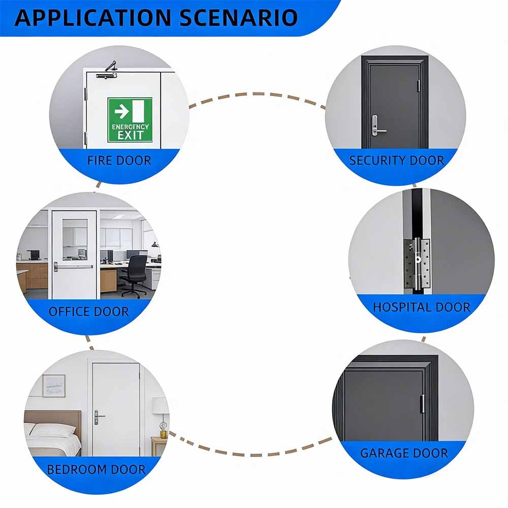 2pcs Door Hinge Adjustment Tool Steel Hinges Gap Adjusting Wrench Repair Spanner