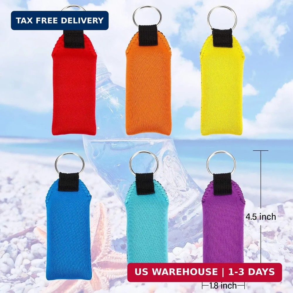 WILLBOND 6 Pieces Floating Boat Keychain Waterproof Floatable Foam Keychain
