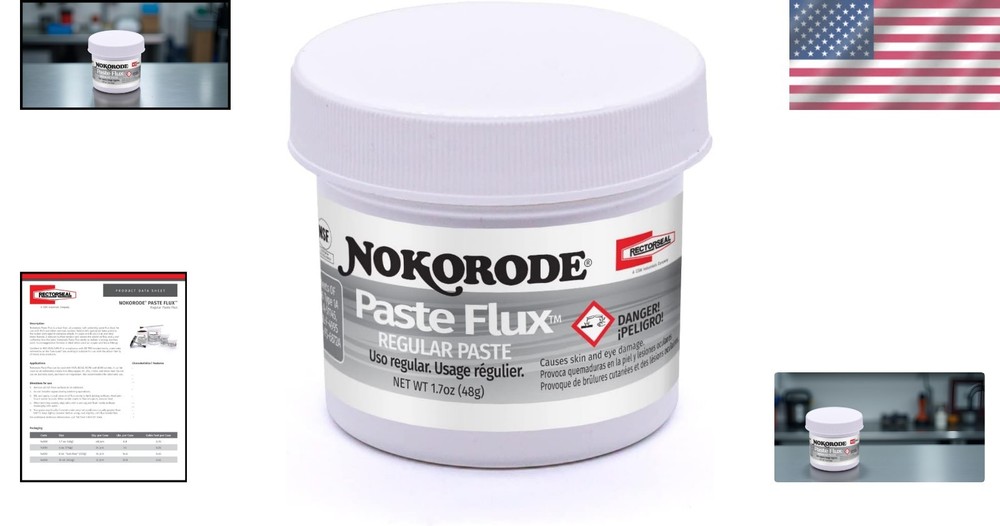 Safe & Effective 1.7 Oz Nokorode Regular Paste Flux for Potable Water Systems