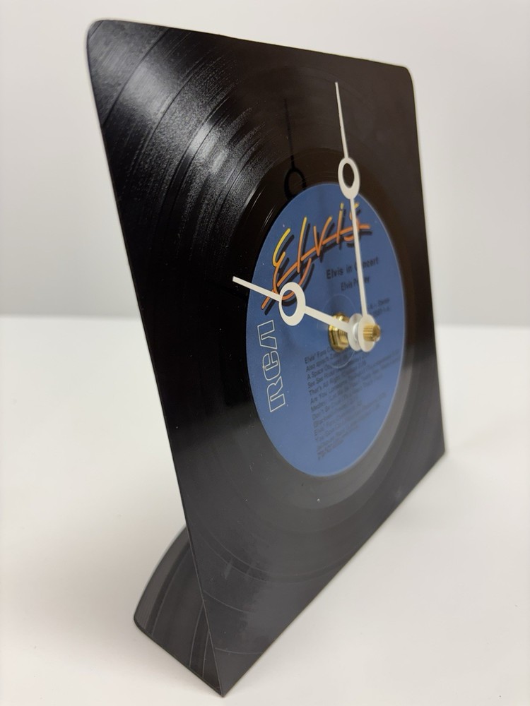 Elvis Recycled Vinyl Record Clock