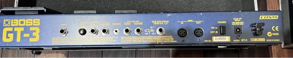 BOSS GT-3 Guitar Multi Effects Pedal Processor with manual Operation Confirmed
