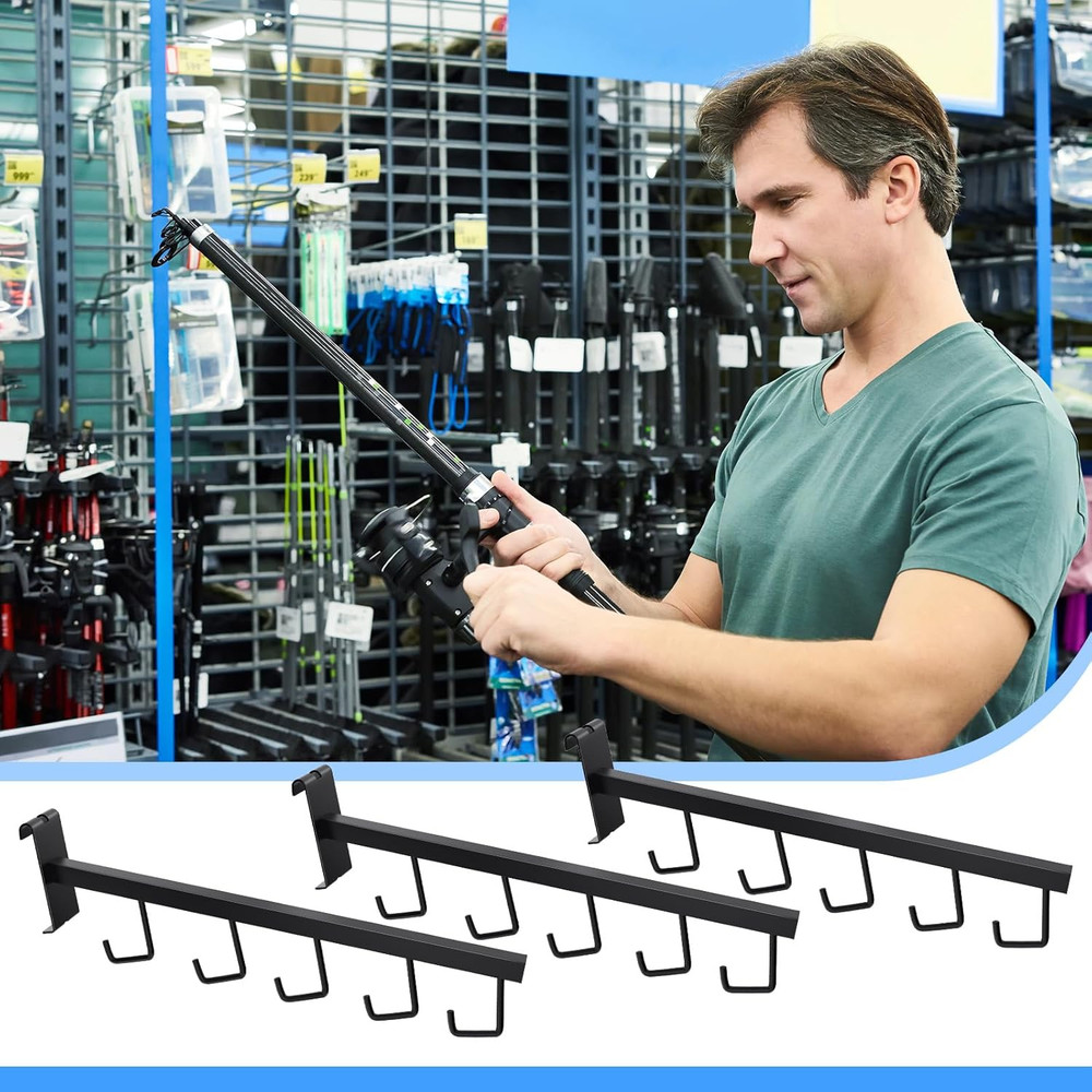 5 Pack Gridwall Waterfall Faceout with 5 Hooks Gridwall Clothes Hanger Gridwall