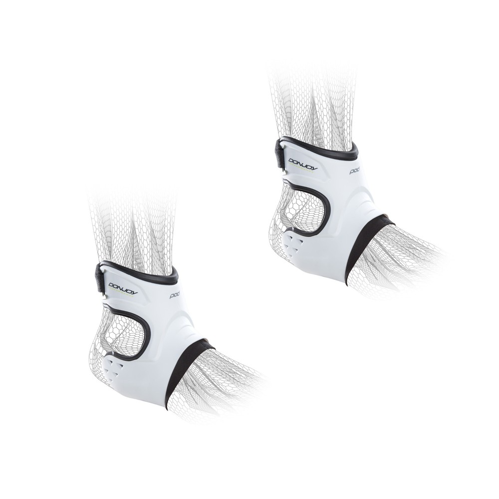 DonJoy Performance POD Ankle Brace Pair Right and Left in White Medium Bundle