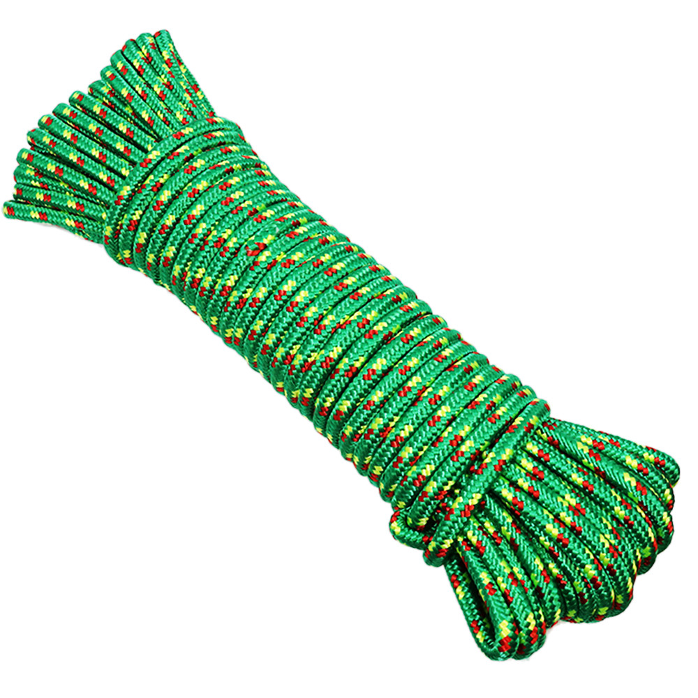 3/8" x 100' Utility Diamond Braided Polypropylene Multi Purpose Rope - BoxerTool