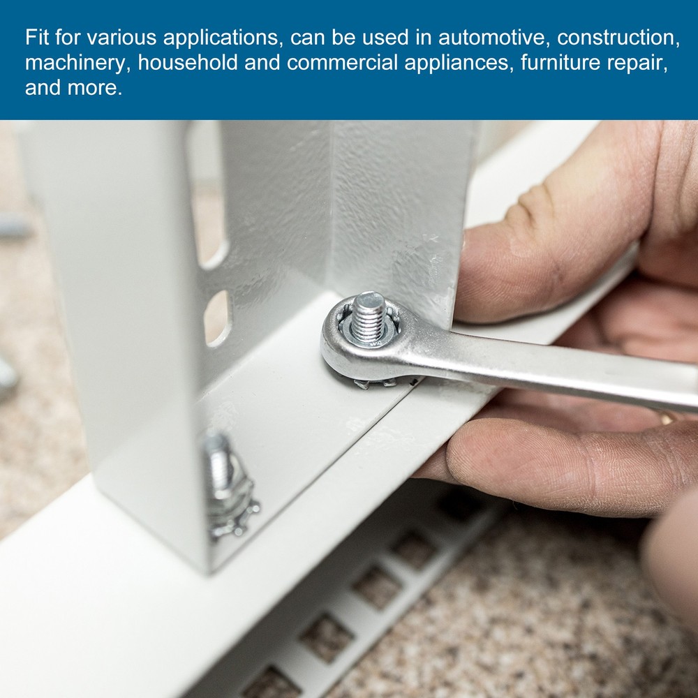 100Pcs M10 Split Lock Washer and Flat Washer Kit