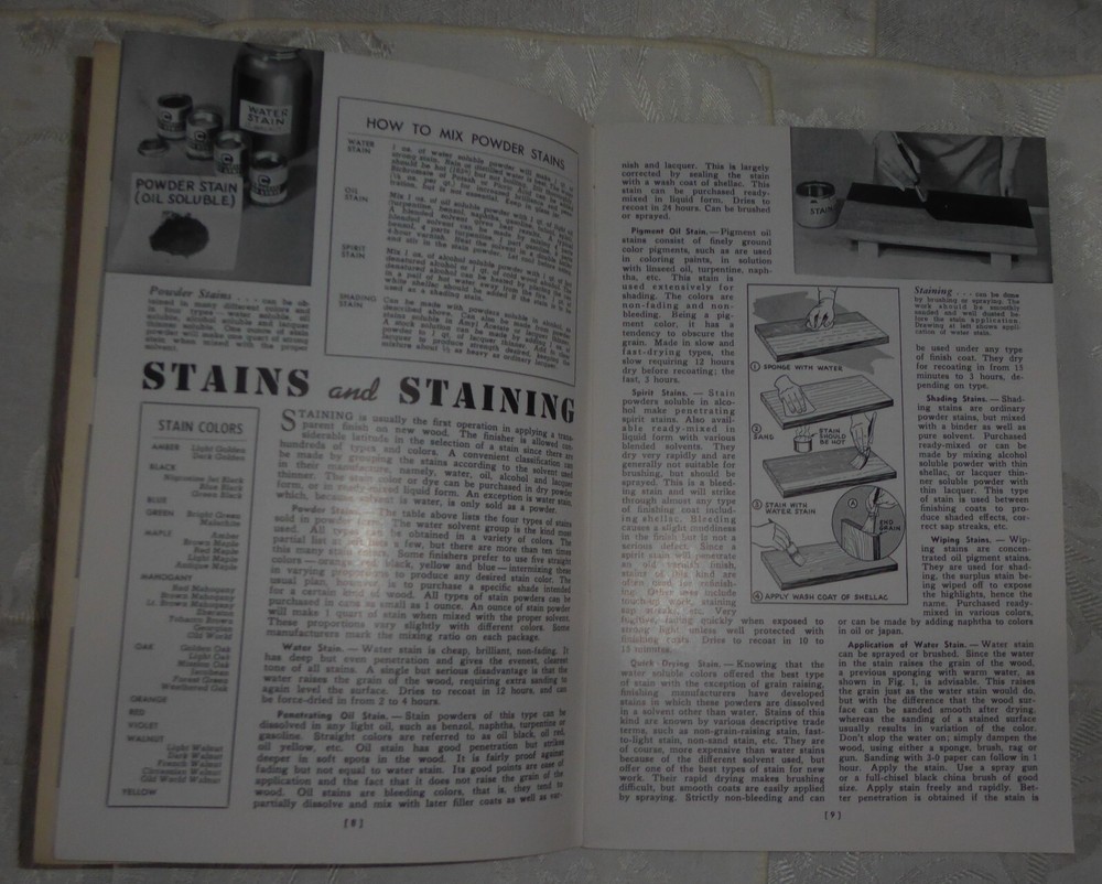 Vintage 1940 Practical Finishing Methods Book No 4543