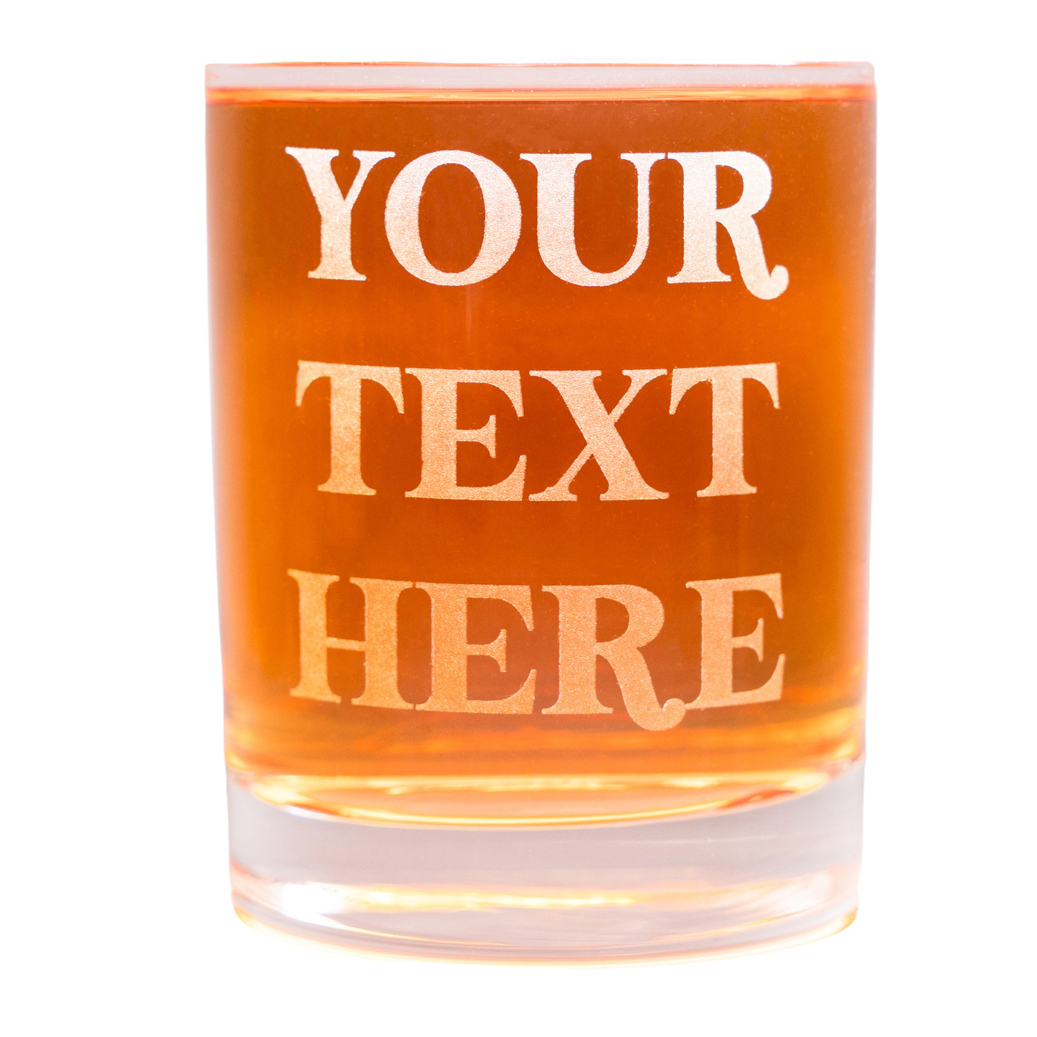 Personalized Whiskey Glass – Custom Text Old Fashioned Glasses – Whiskey Gift