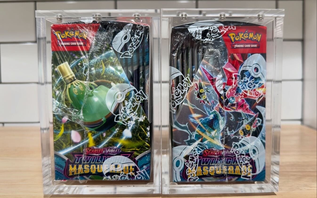 Pokemon Magnetic Booster Box Acrylic Case! Pokémon Card Protective Display!