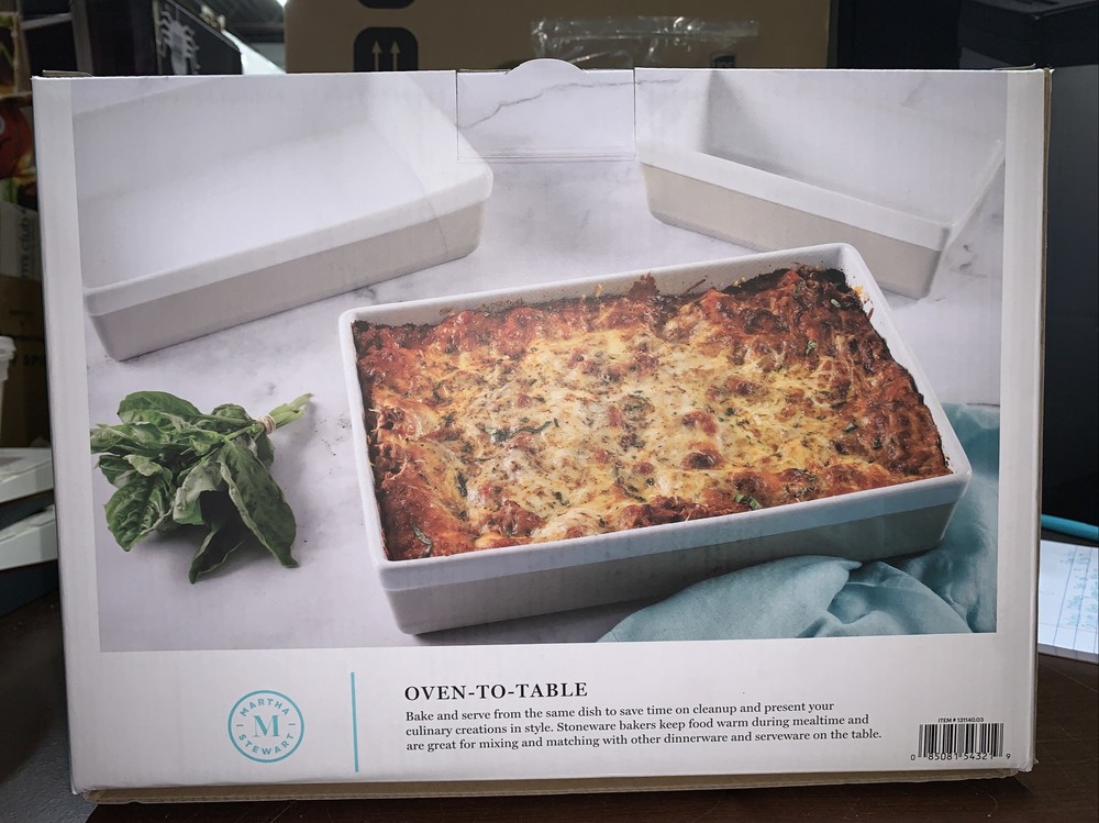 Martha Stewart Stoneware 3-piece Bakeware set