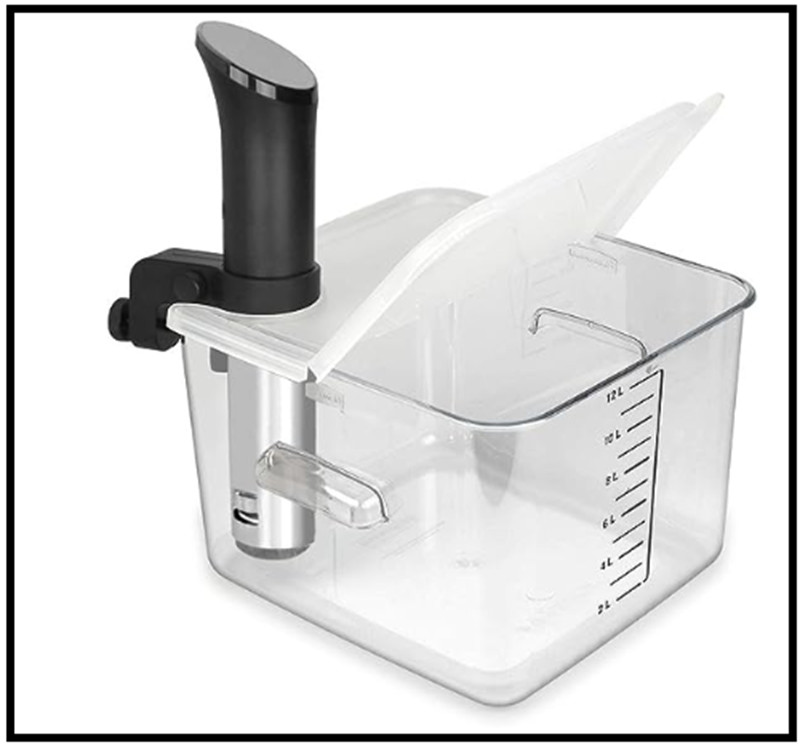 EVERIE Hinged Collapsible Sous Vide Container Lid Compatible with Anova Culin