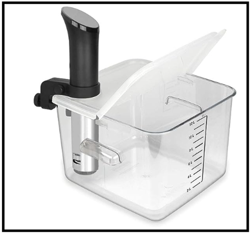 EVERIE Hinged Collapsible Sous Vide Container Lid Compatible with Anova Culin