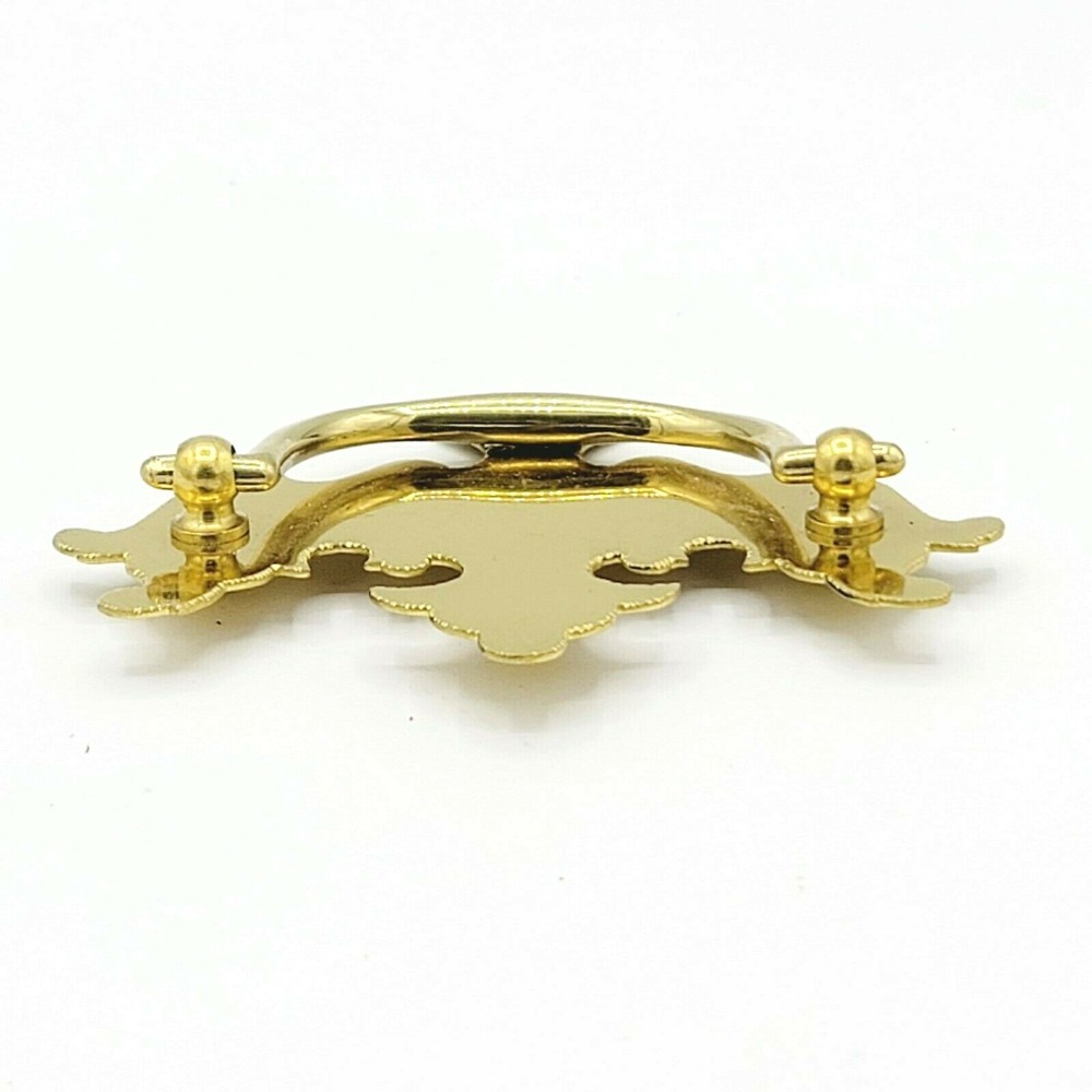 Vintage Brass Drawer Pull Chippendale Style Salvage Hardware SINGLE ONLY
