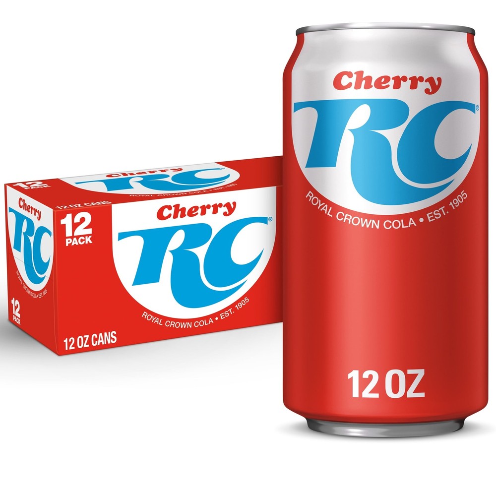 RC Cola Cherry Soda Pop, 12 fl oz, 12 Pack Cans