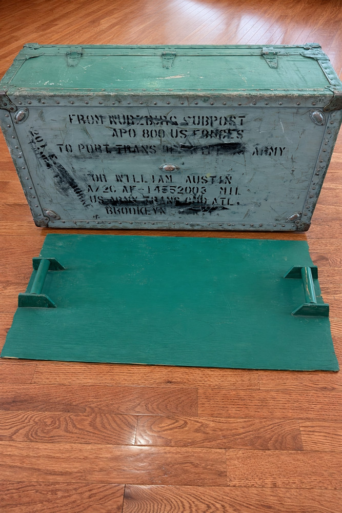 Named U.S. Army Footlocker APO Würzburg Germany RA 14552003 Brooklyn NY WWII Era