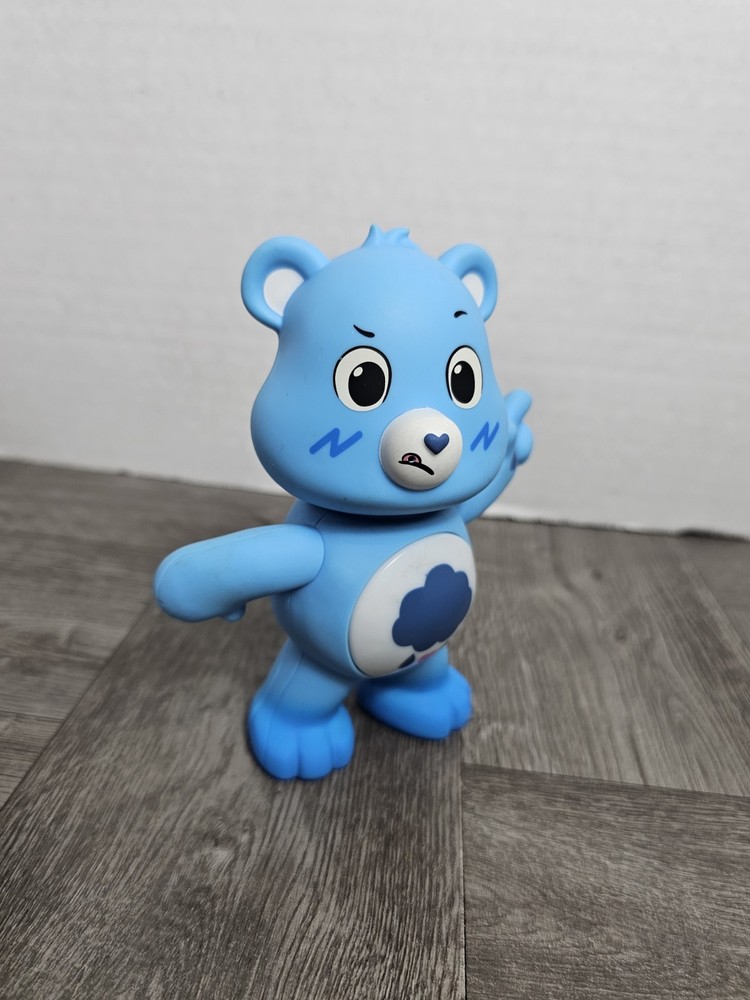 Talking Care Bears Grumpy Figure - Blue Light Up - Interactive 5 in. - Works!