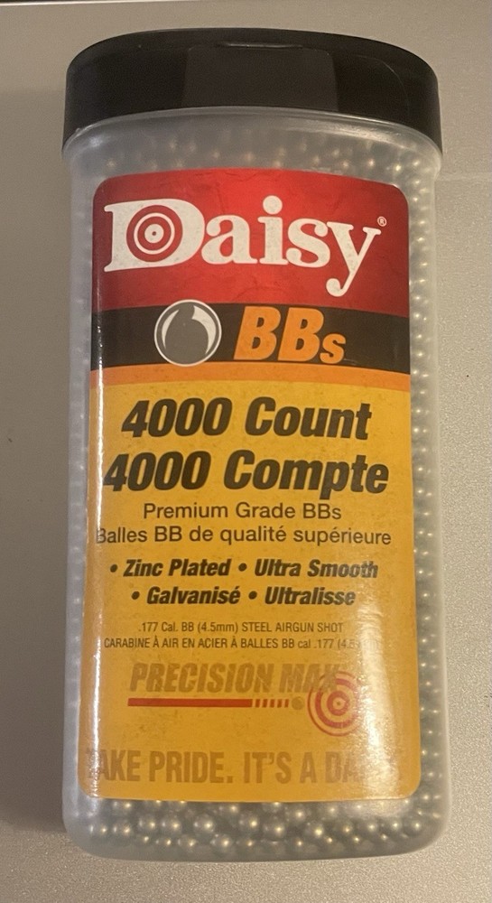 Daisey BBs 4000 Count Precision Max Zinc Plated Smooth