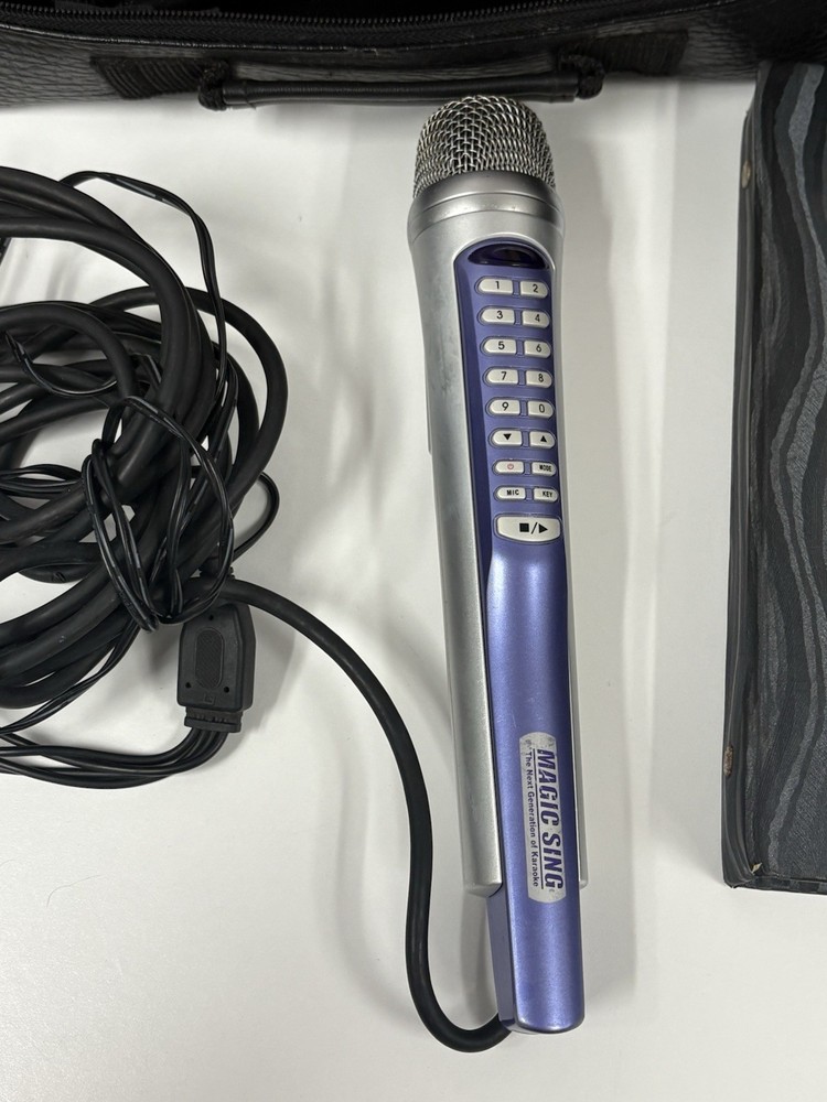 Magic Sing ED-9000 All In One Karaoke Microphone With cables ~ Untested ~ READ