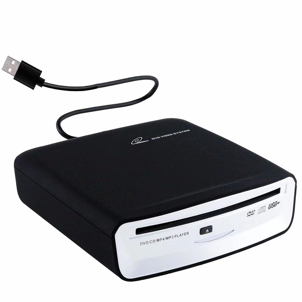 External Car Universal CD Player Machine, Vehicle External USB CD Player for Car