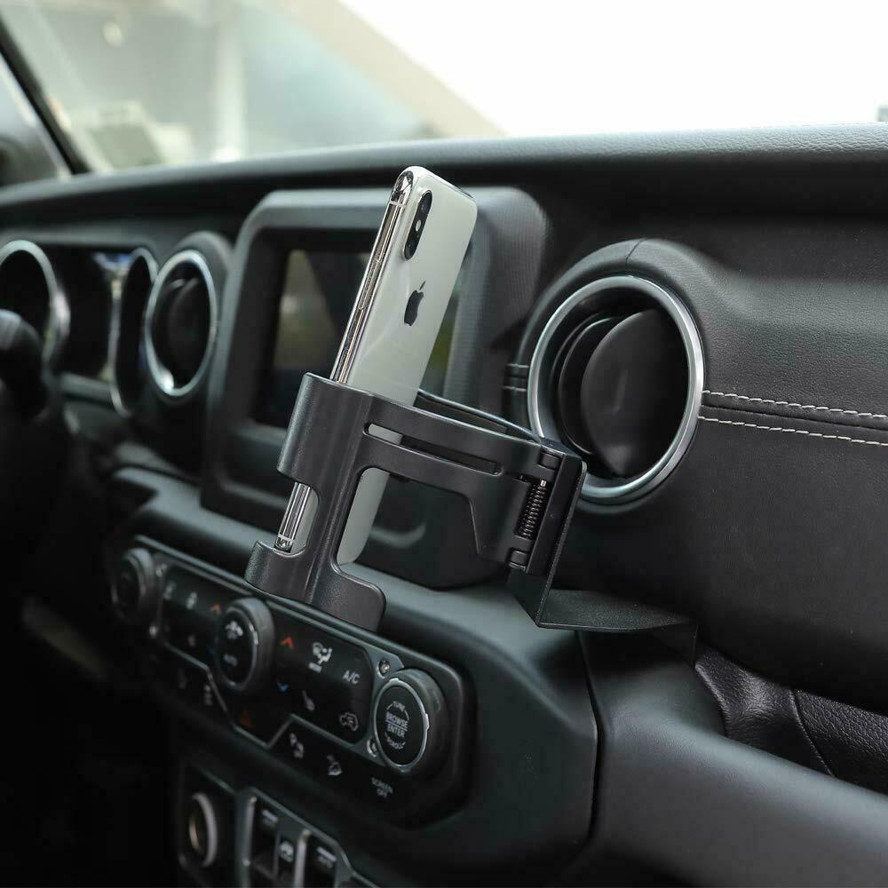 Multi-Function Adjustable Cup Holder Phone Mount Bracket For Jeep Wrangler JK