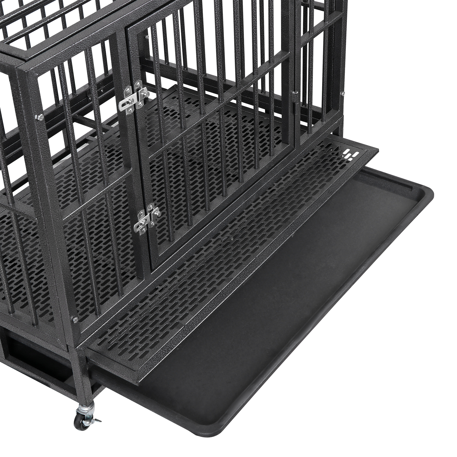 Heavy Duty Large Dog Cage with 0.5 Inch Diameter Steel Tubes For Large Dogs