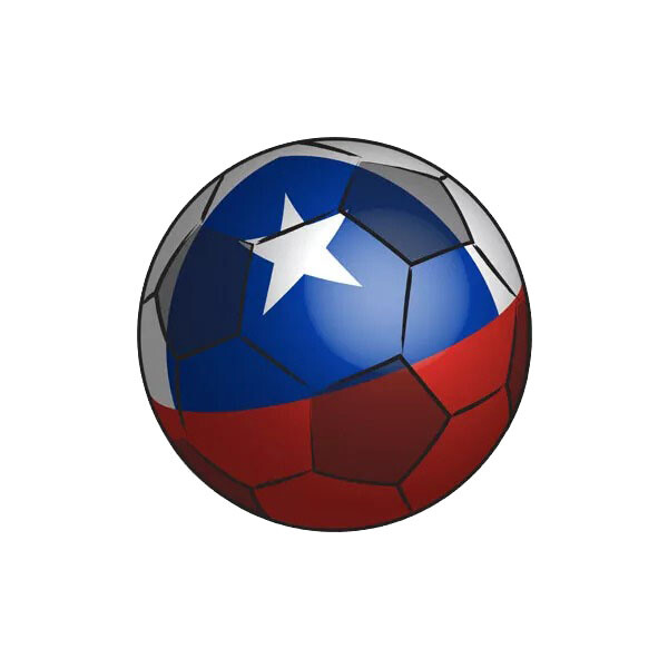 Chile Soccer Ball Sticker Decal