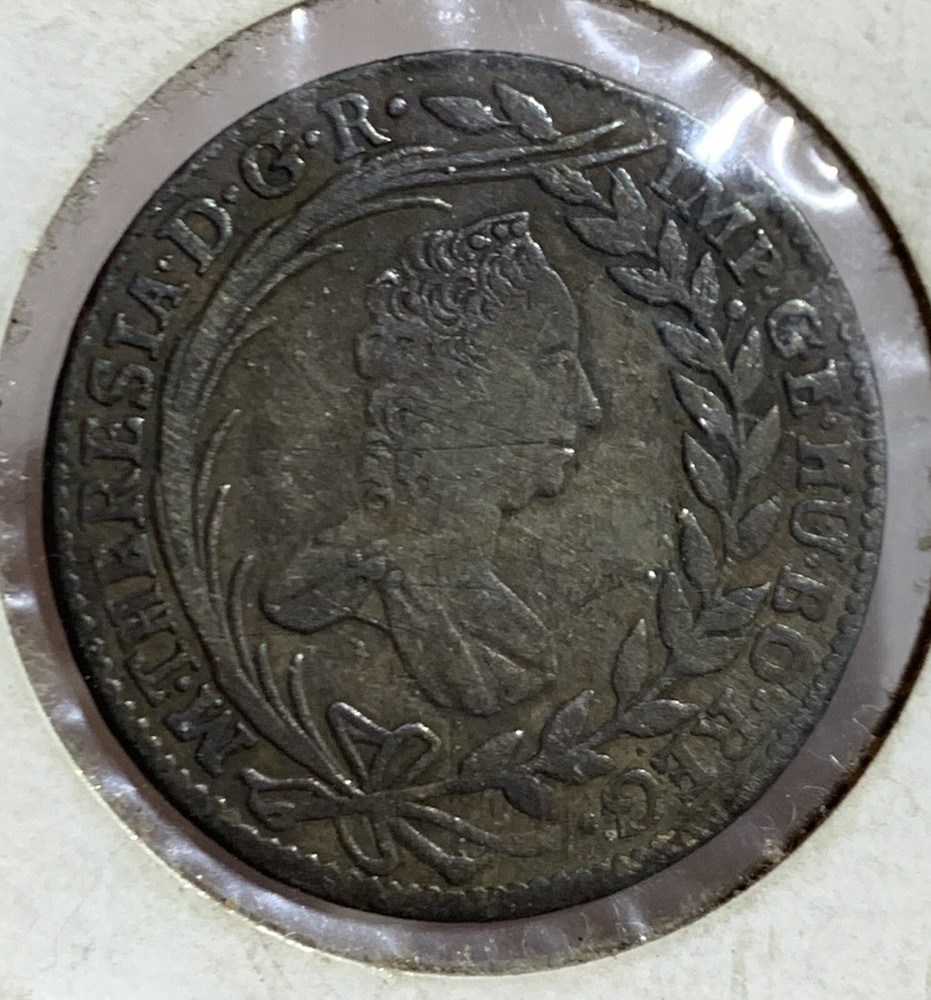1765 AUSTRIA 20 KREUZER SILVER, XF