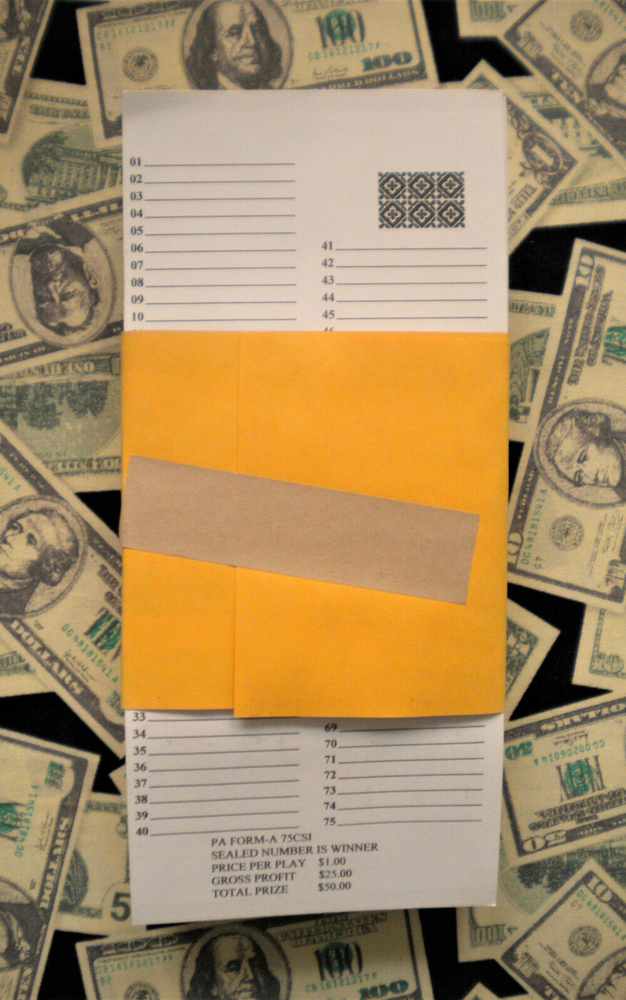 1 Dozen ~ 75 SURE TIP BOARD {01 to 75} BINGO NUMBERS Pull Tab Raffle Jar Tickets