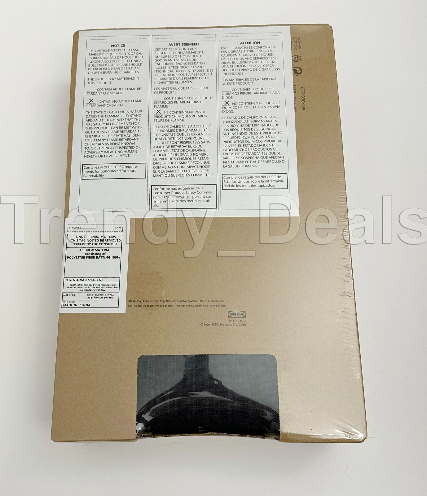 Ikea NYHAMN Sleeper Sofa Cover Skiftebo Anthracite (Dark Gray) 903.415.99 - NEW