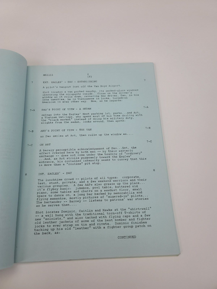 AIRWOLF / Robert Specht 1985 TV Script, Jan-Michael Vincent "The Deadly Circle"